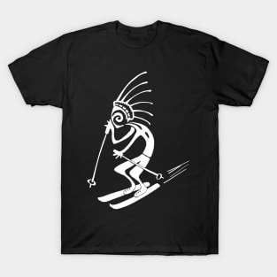 Kokopelli Santa White T-Shirt